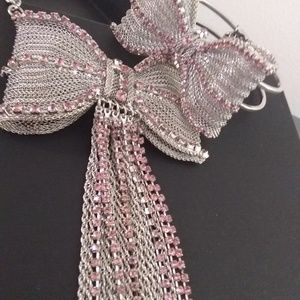 Betsy Johnson mesh necklace and bracelet